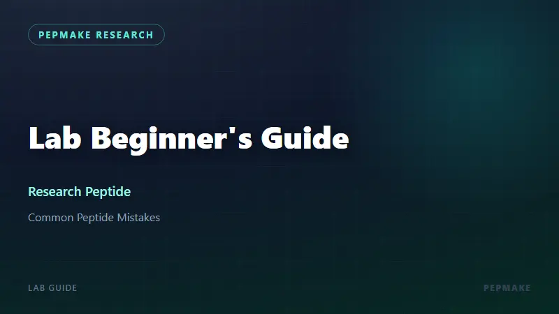 Lab Beginner's Guide: Common Peptide Mistakes to Avoid