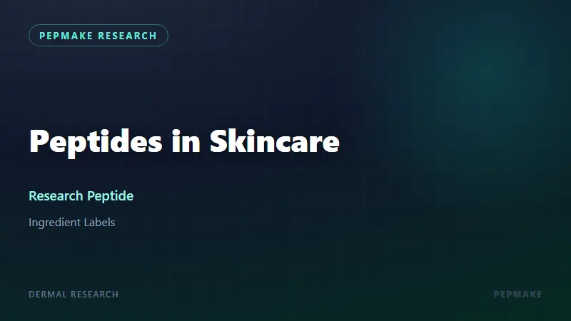 Peptides in Skincare: How to Read Ingredient Labels
