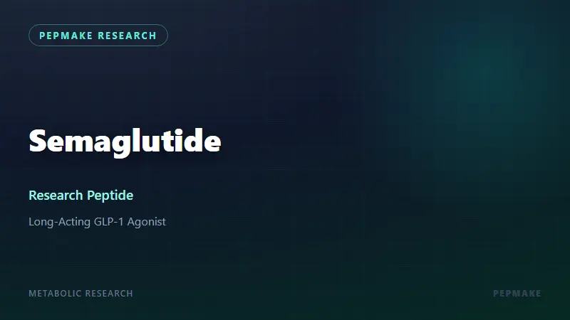 Semaglutide Research Peptide: GLP-1 Receptor Agonist